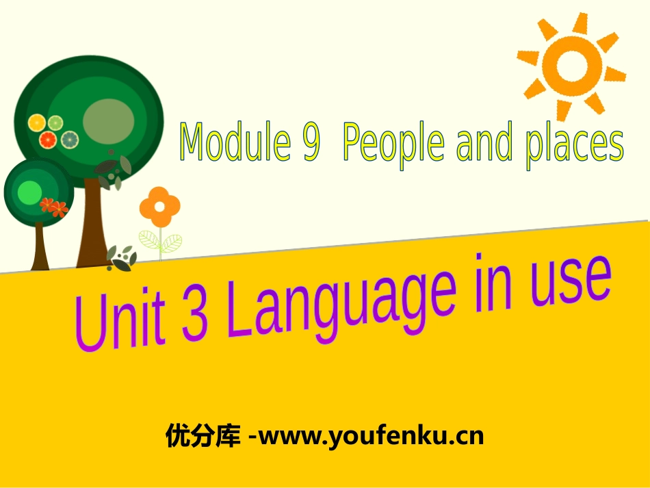 《Language in use》People and places PPT课件_第1页
