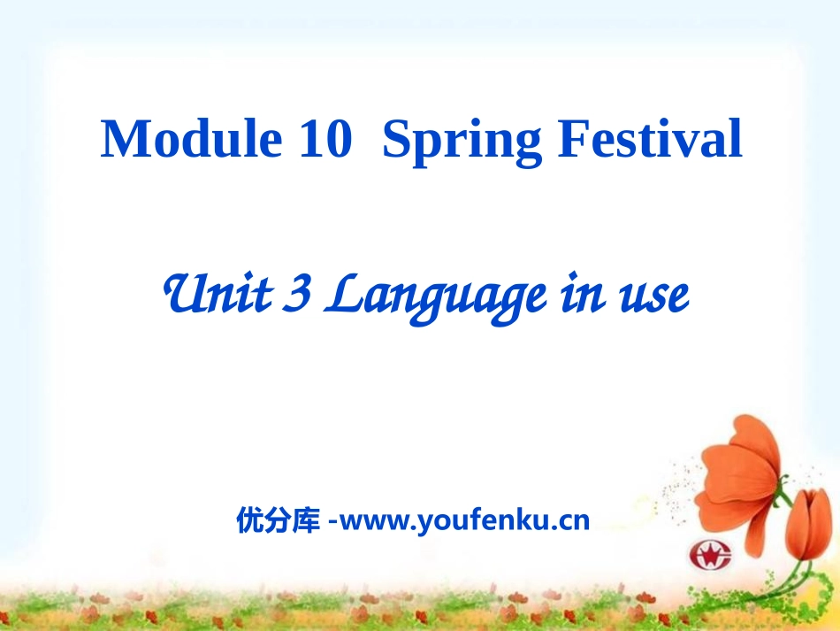 《Language in use》Spring Festival PPT课件_第1页