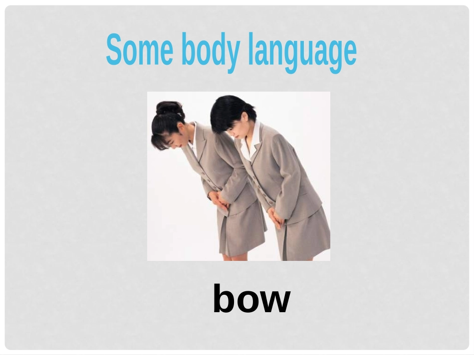 《They touch noses》Body language PPT课件_第2页