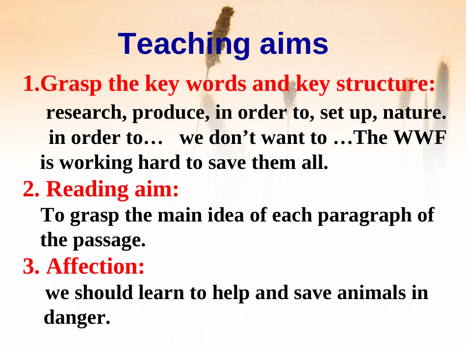 《The WWF is working hard to save them all》Animals in danger PPT课件_第2页