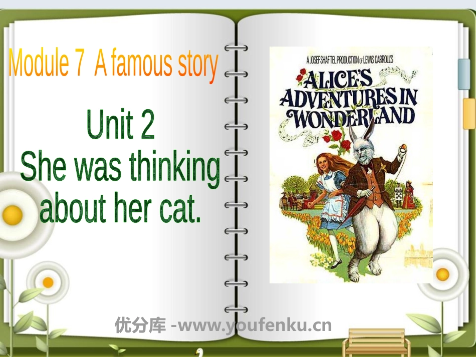 《She was thinking about her cat》A famous story PPT课件_第1页