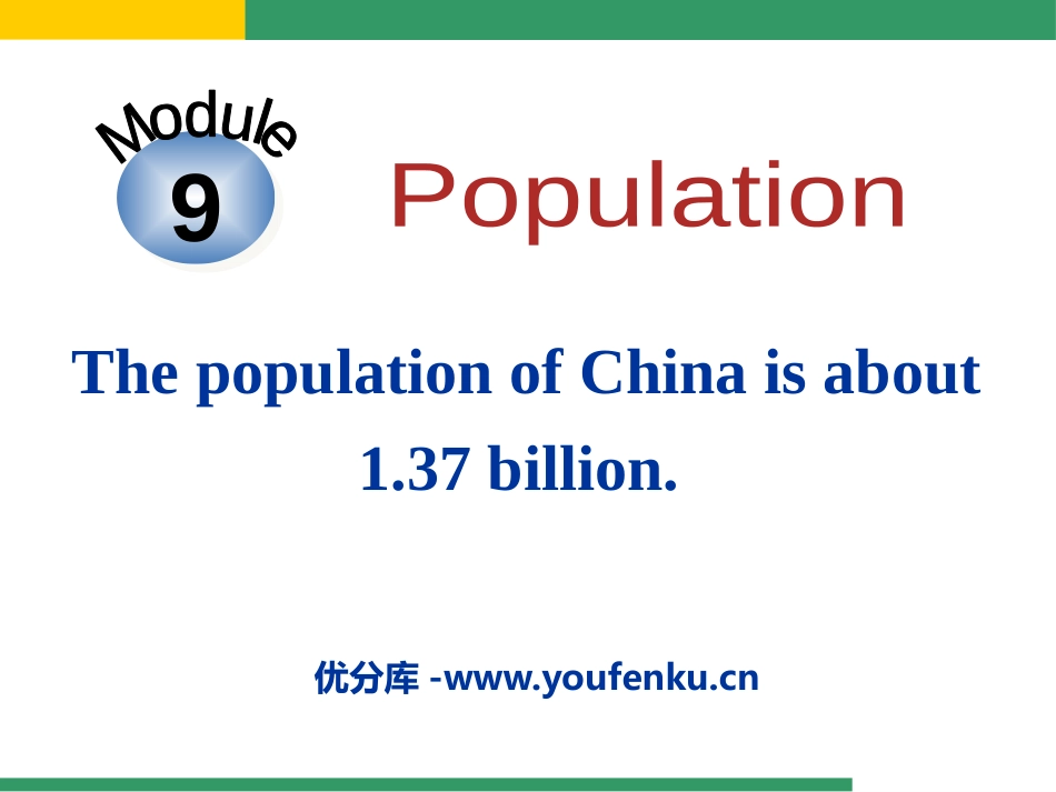 《The population of China is about 1.37 billion》Population PPT课件_第1页