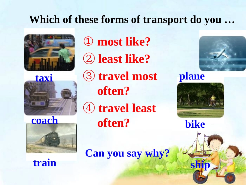 《We toured the city by bus and by taxi》Travel PPT课件_第1页