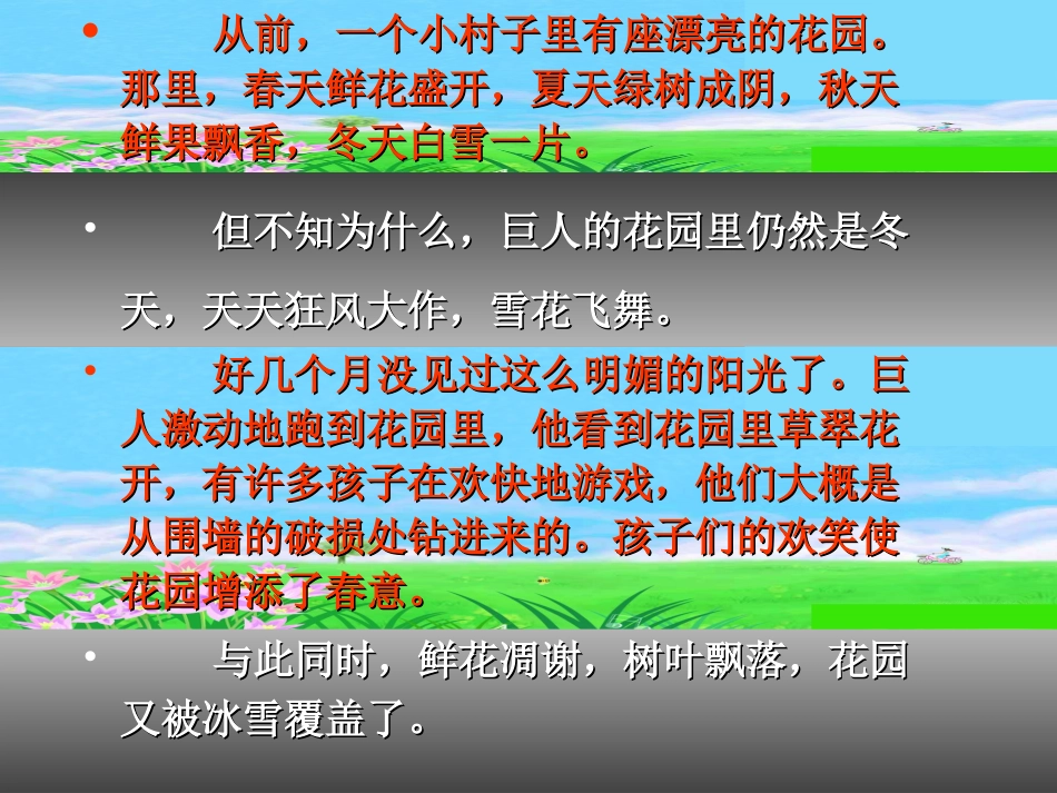 《巨人的花园》PPT教学课件[部编版四年级语文上册]_第2页