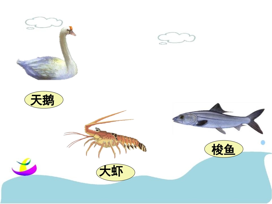 《天鹅、大虾和梭鱼》PPT课件[S版二年级语文上册]_第2页