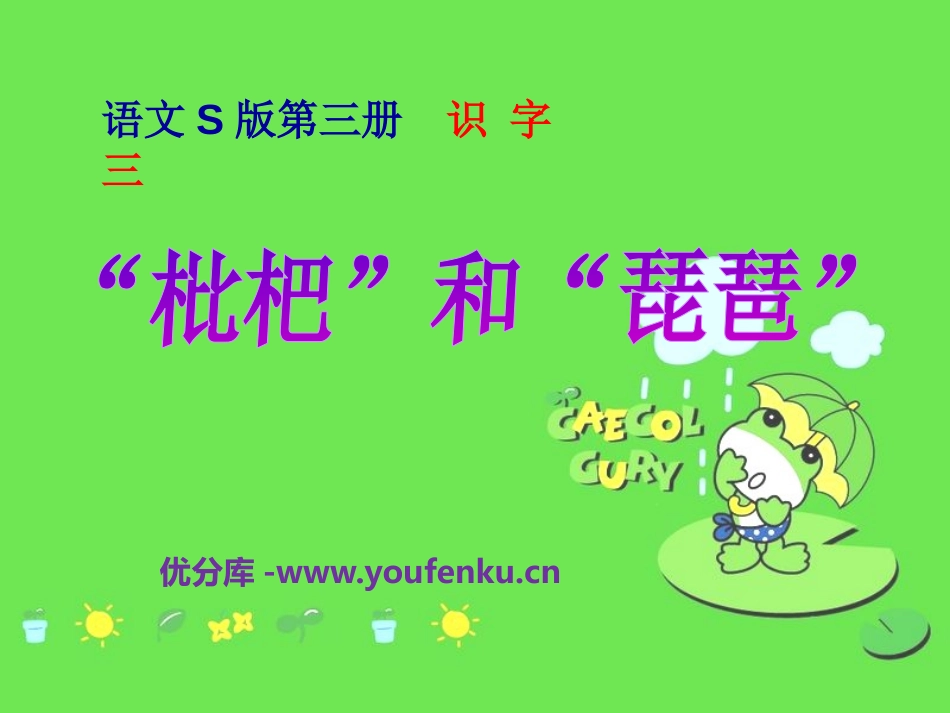 《“枇杷”和“琵琶”》PPT课件[S版二年级语文上册]_第1页