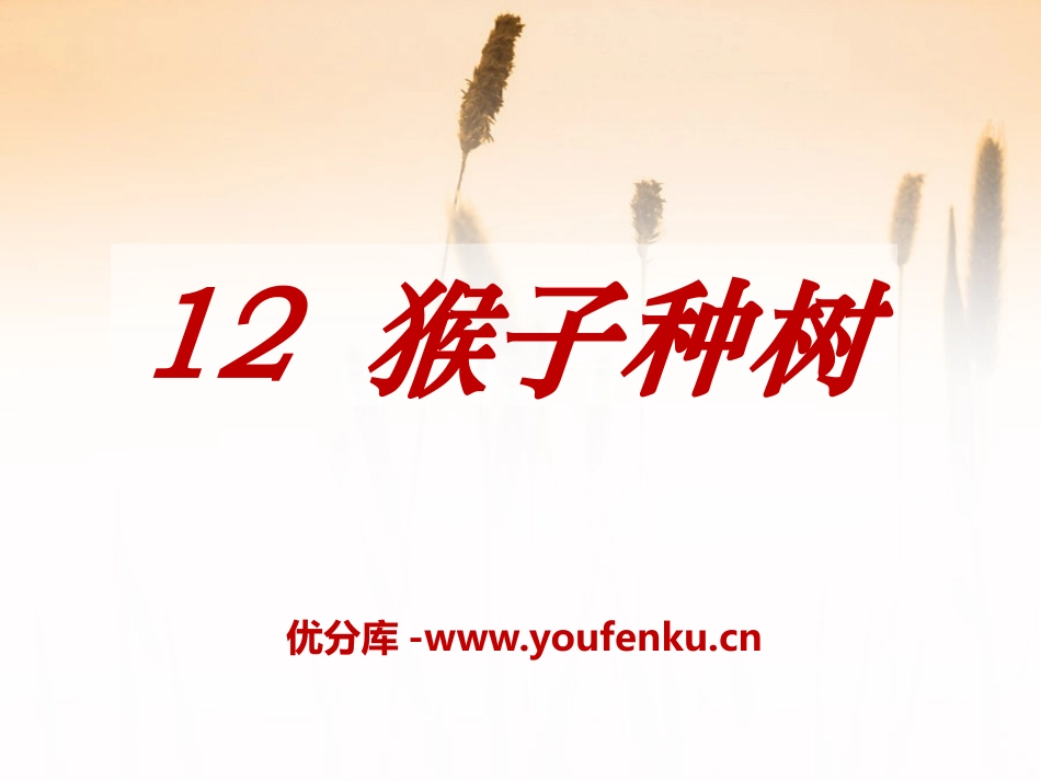 《猴子种树》PPT课件[S版二年级语文下册]_第1页