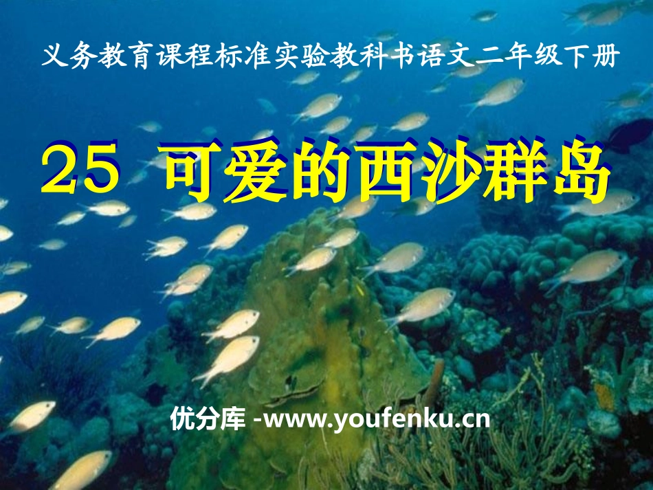 《可爱的西沙群岛》PPT课件[S版二年级语文下册]_第1页