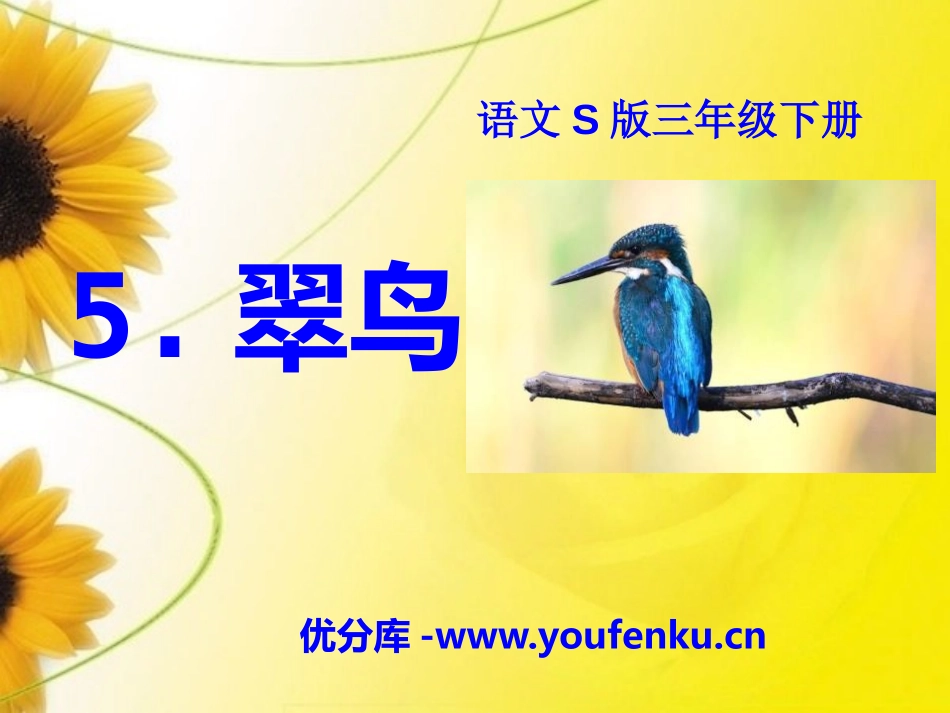 《翠鸟》PPT课件[S版三年级语文下册]_第1页