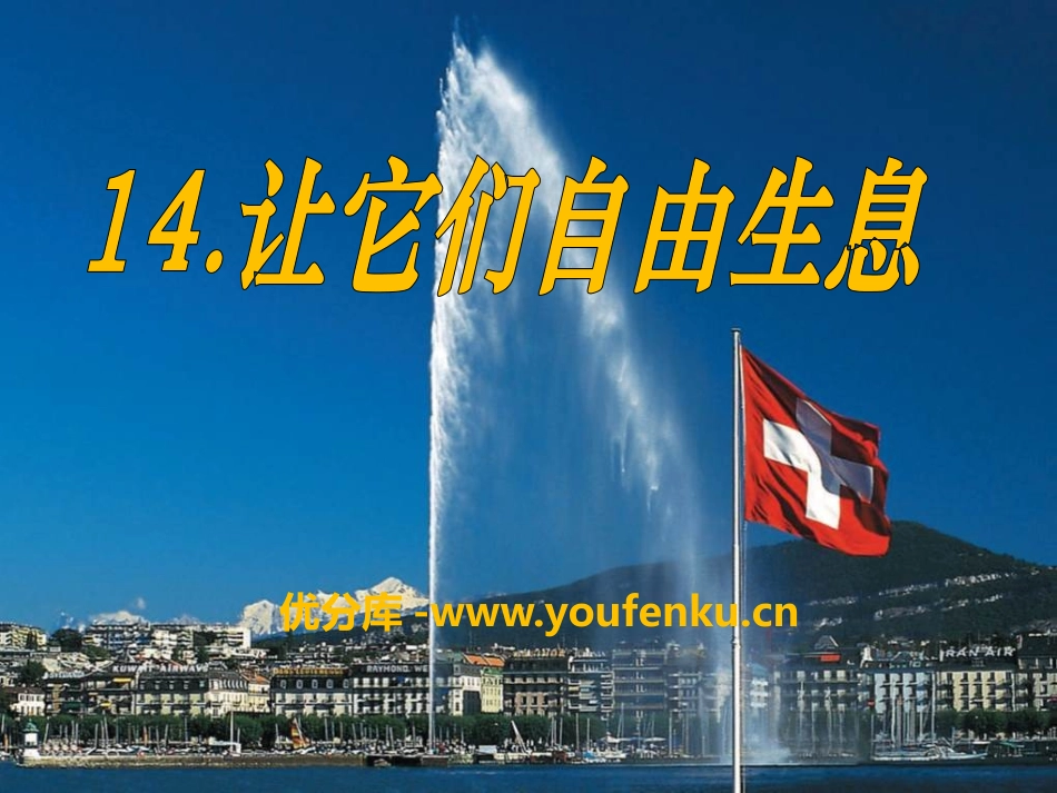 《让它们自由生息》PPT课件[S版四年级语文上册]_第1页