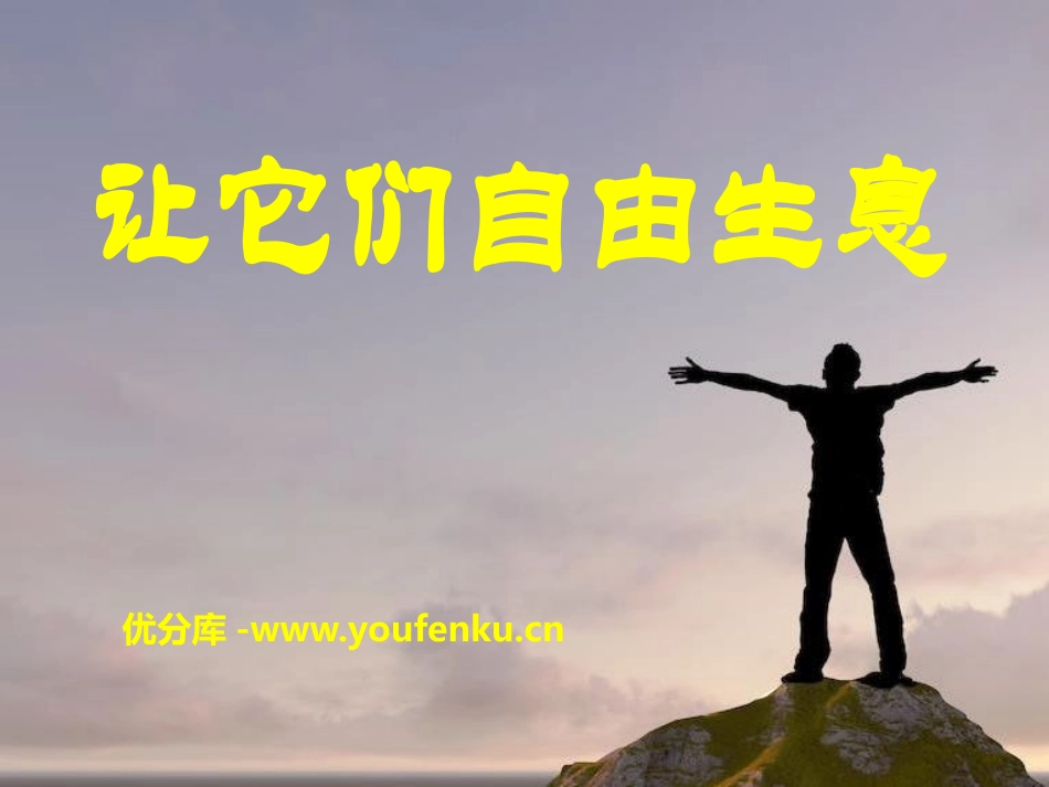 《让它们自由生息》PPT课件[S版四年级语文上册]_第1页