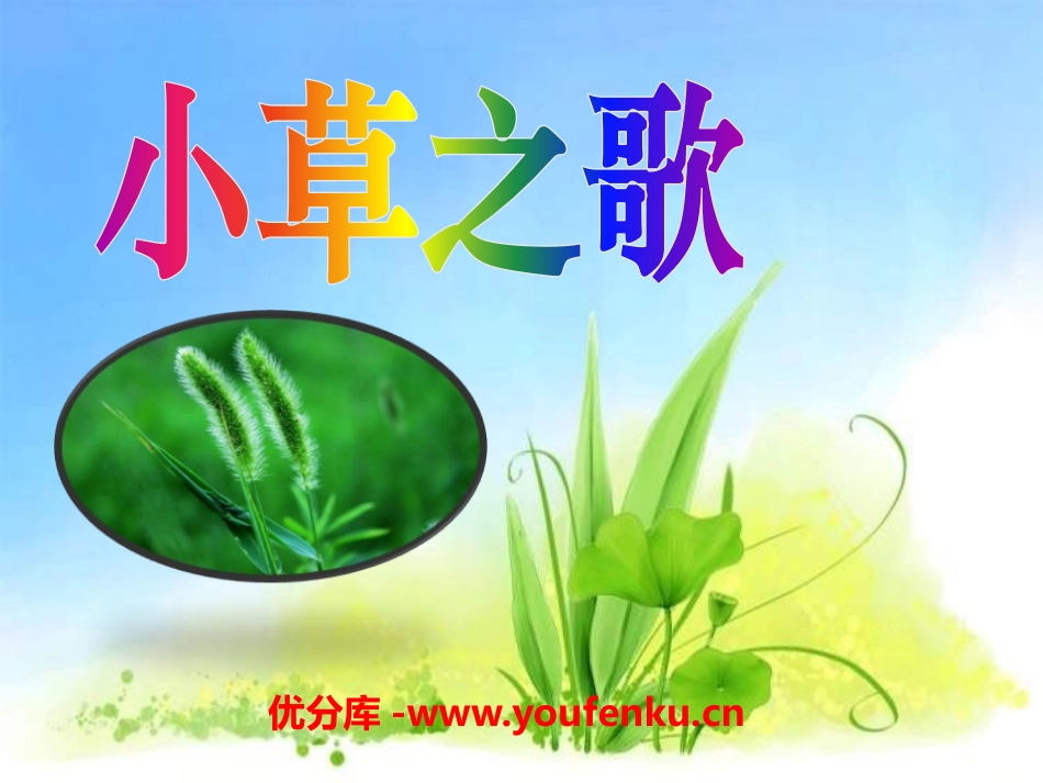 《小草之歌》PPT课件[S版四年级语文上册]_第1页