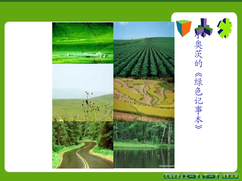 《绿色记事本》PPT课件[S版四年级语文下册]_第2页