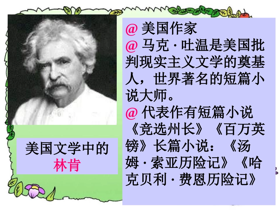 《汤姆·索亚历险记》PPT课件[S版四年级语文下册]_第3页