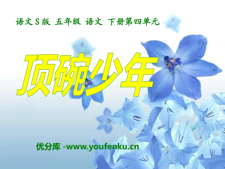 《顶碗少年》PPT课件[S版五年级语文下册]_第1页