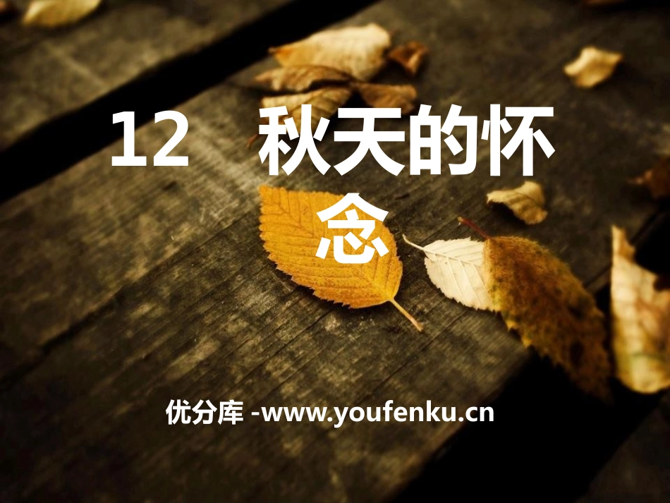《秋天的怀念》PPT课件[S版六年级语文上册]_第1页