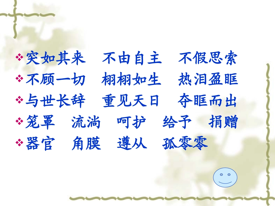 《永生的眼睛》PPT课件[S版六年级语文下册]_第3页