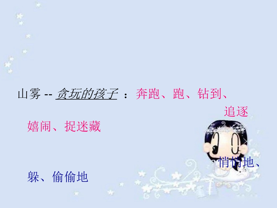 《山雾》PPT课件[西师大版二年级语文上册]_第2页