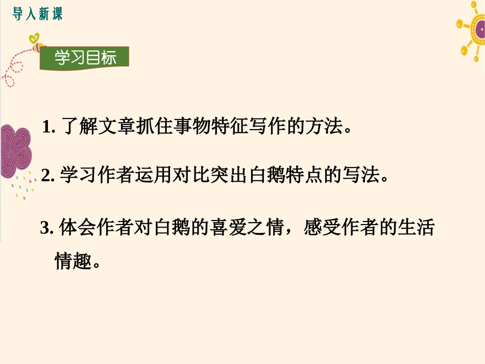 《白鹅》PPT课件[语文版七年级语文下册]_第2页