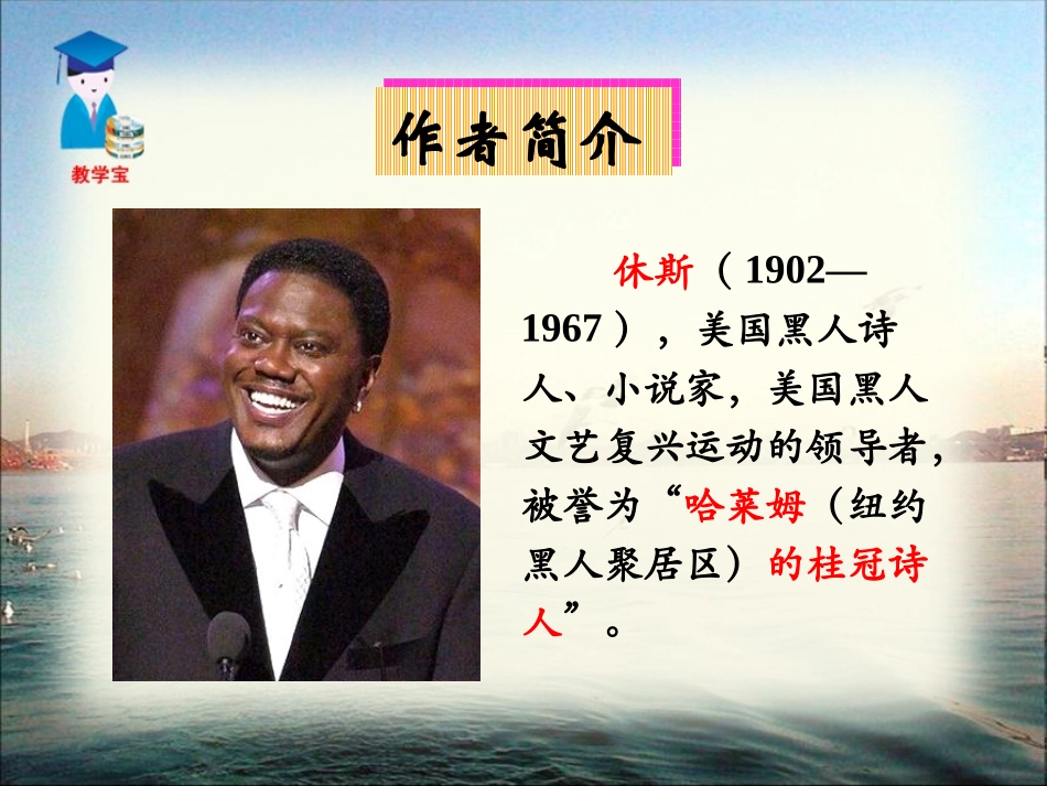 《黑人谈河流》PPT课件[语文版九年级语文下册]_第2页