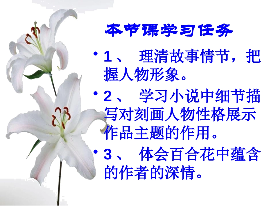 《百合花》PPT课件[语文版九年级语文下册]_第2页