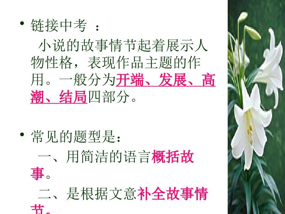 《百合花》PPT课件[语文版九年级语文下册]_第3页