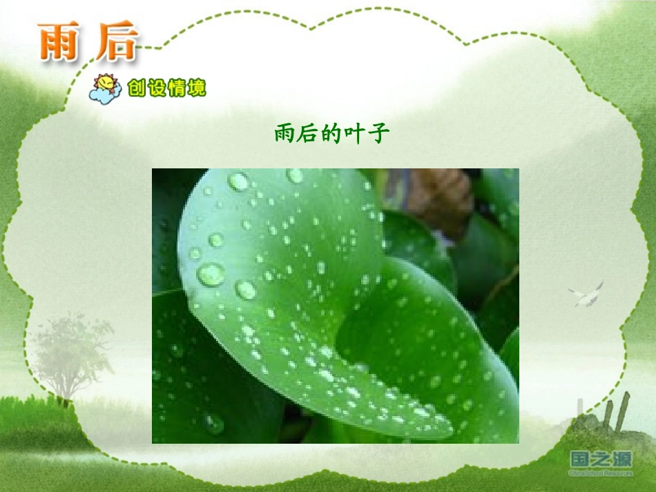 《雨后》PPT课件[西师大版二年级语文上册]_第2页