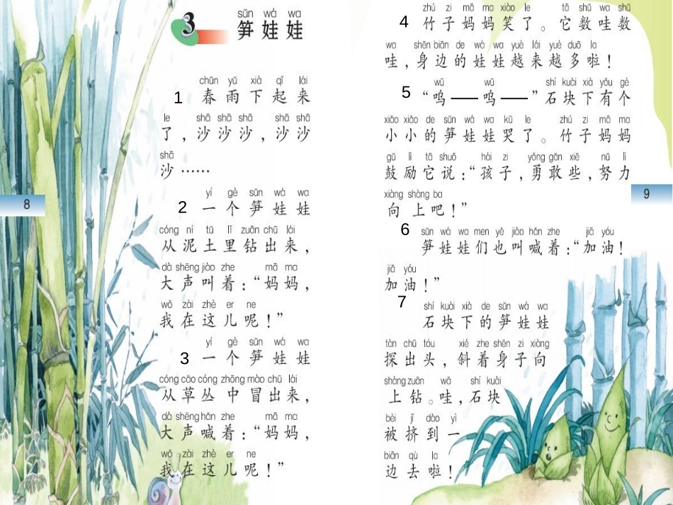 《笋娃娃》PPT课件[A版一年级语文下册]_第3页