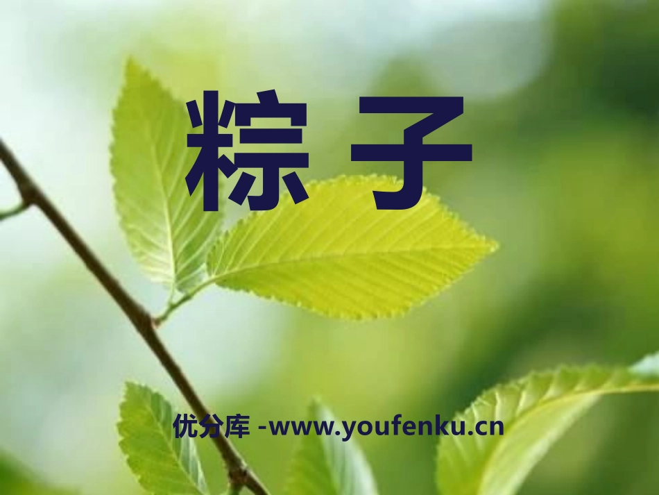 《粽子》PPT课件[A版一年级语文下册]_第1页