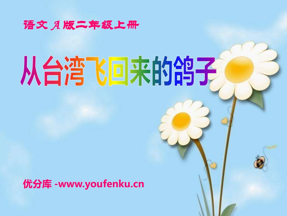 《从台湾飞回来的鸽子》PPT课件[A版二年级语文上册]_第1页