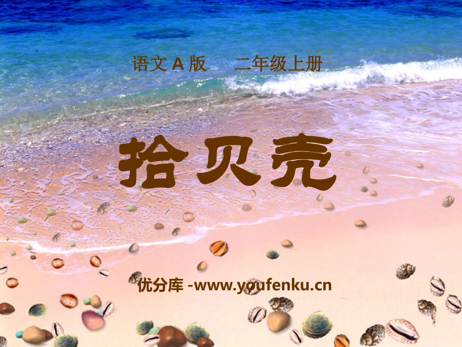 《拾贝壳》PPT课件[A版二年级语文上册]_第1页