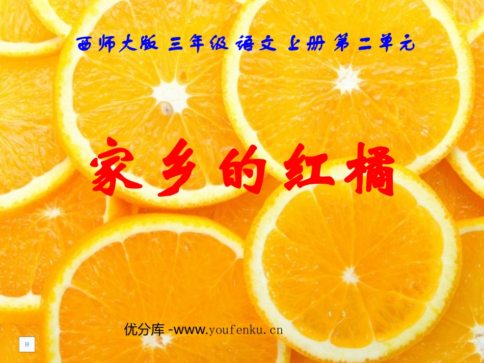 《家乡的红橘》PPT课件[西师大版三年级语文上册]_第1页