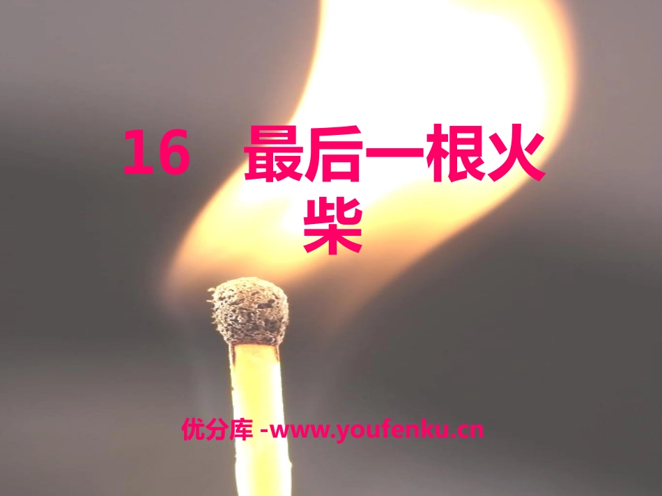 《最后一根火柴》PPT课件[A版三年级语文上册]_第1页