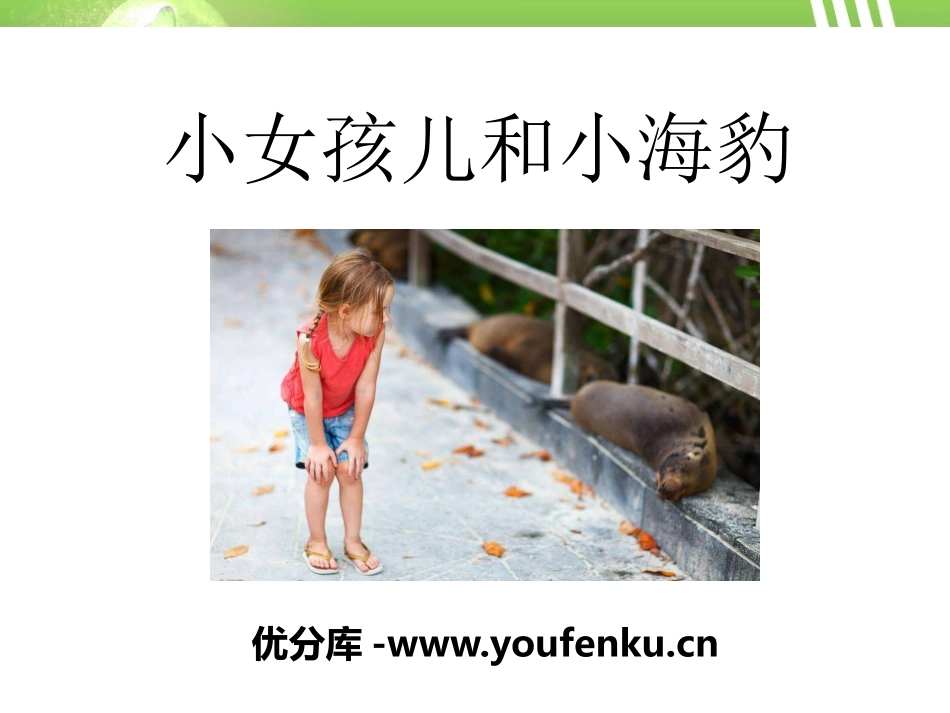 《小女孩儿和小海豹》PPT课件[A版六年级语文上册]_第1页
