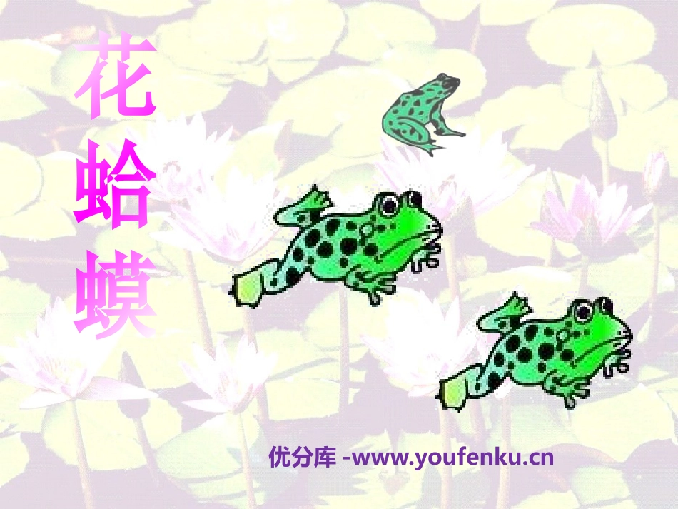 《花蛤蟆》PPT课件[一年级音乐下册]_第1页