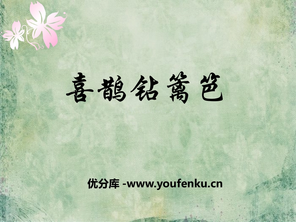 《喜鹊钻篱笆》PPT课件[二年级音乐下册]_第1页