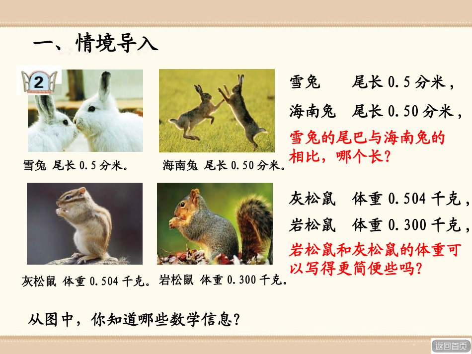《动物世界》PPT课件[青岛版四年级数学下册]_第2页