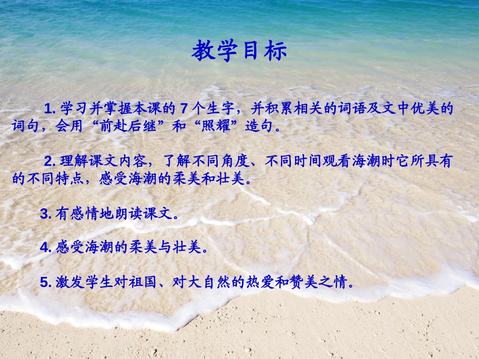 《看海》PPT课件[西师大版五年级语文上册]_第2页