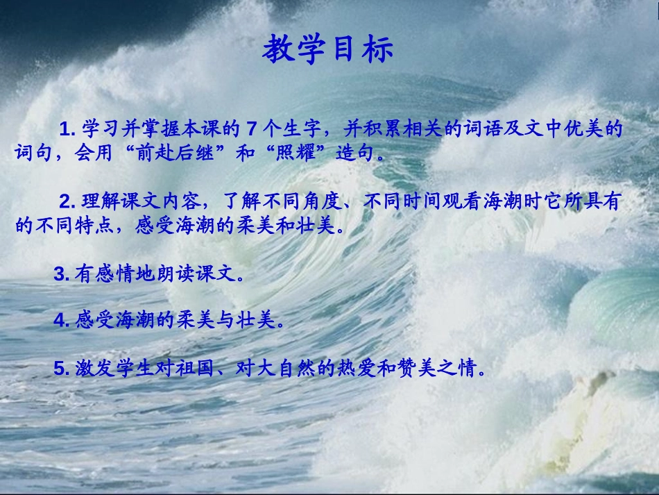 《看海》PPT课件[西师大版五年级语文上册]_第2页