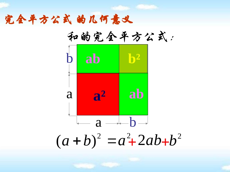 《完全平方公式》PPT课件[青岛版七年级数学下册]_第3页