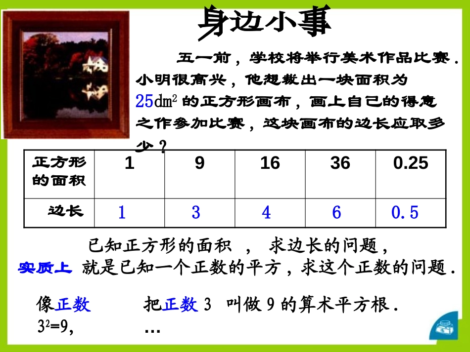 《算术平方根》PPT课件[青岛版八年级数学下册]_第3页