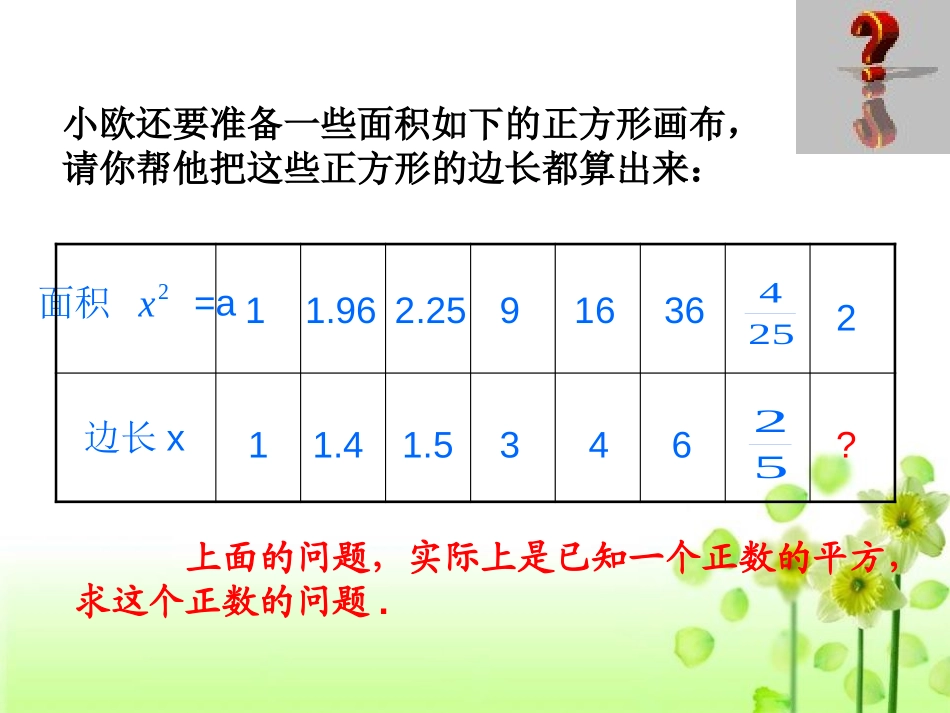 《平方根》PPT课件[青岛版八年级数学下册]_第2页