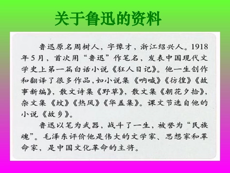 《少年闰土》PPT课件[西师大版五年级语文上册]_第3页