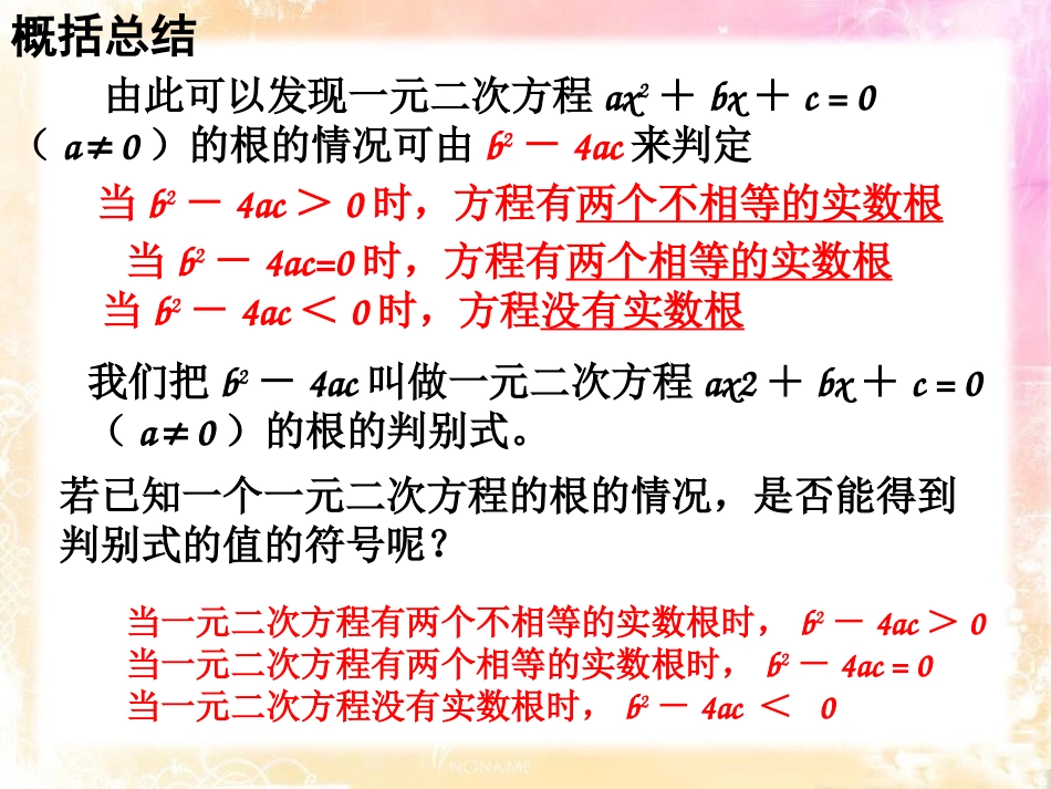 《一元二次方程根的判别式》PPT课件[青岛版九年级数学上册]_第3页