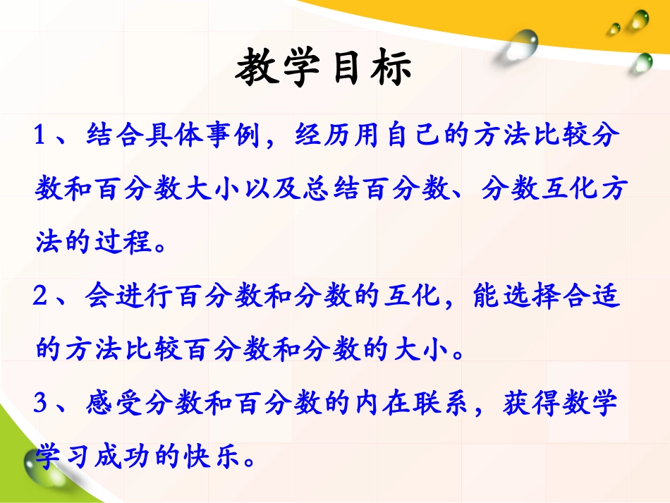 《百分数与分数的互化》百分数PPT课件[冀教版六年级数学]_第2页