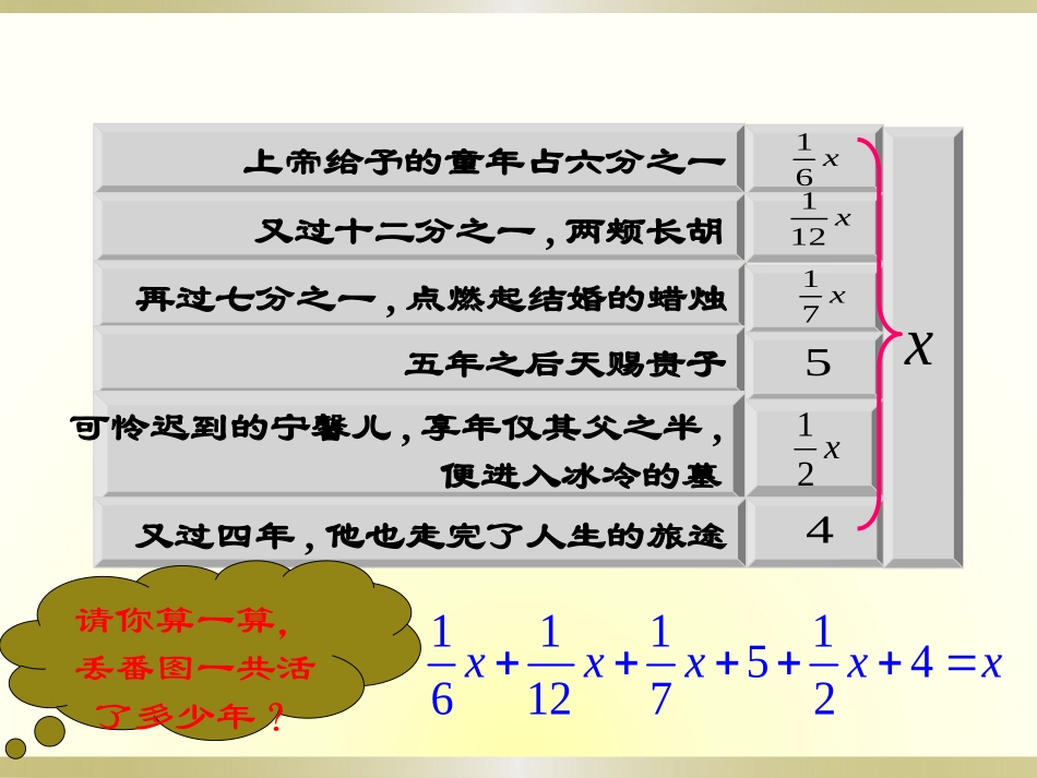 《解一元一次方程》PPT课件[冀教版七年级数学上册]_第3页