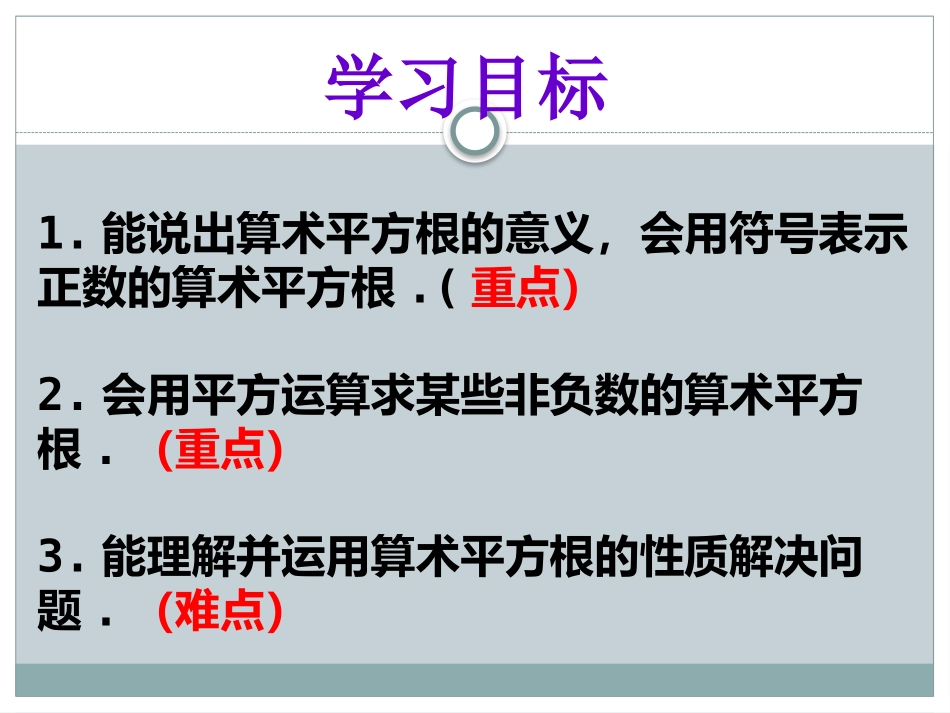 《平方根》PPT课件[冀教版八年级数学上册]_第2页