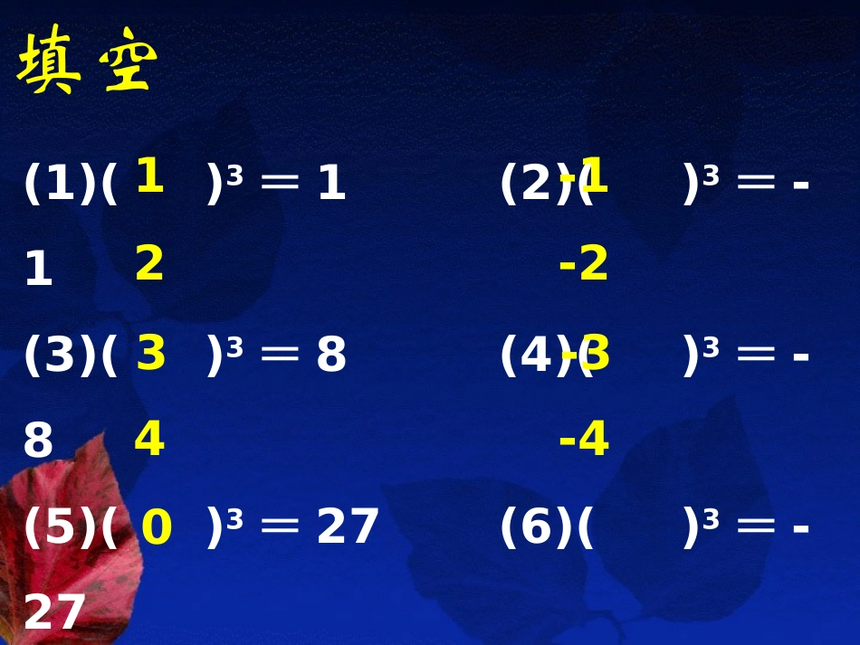 《立方根》PPT课件[冀教版八年级数学上册]_第1页