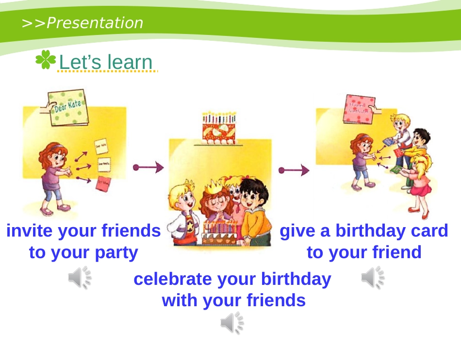 《Would you like to come to my birthday party?》PPT课件_第3页