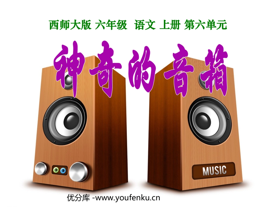 《神奇的音箱》PPT课件[西师大版六年级语文上册]_第1页